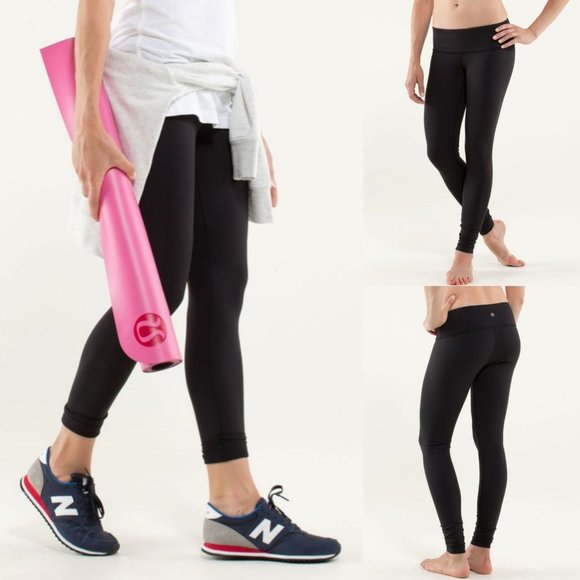 lululemon athletica Pants - Lululemon Wunder Under Pant Full On Luon Black Leggings Pants Yoga Gym Size 2